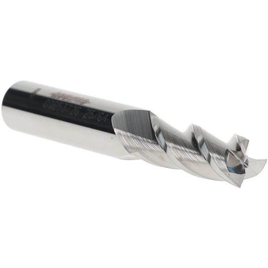 Accupro 09653726 Square End Mill 25/64" Dia, 1" LOC, 3 Flutes, Solid Carbide