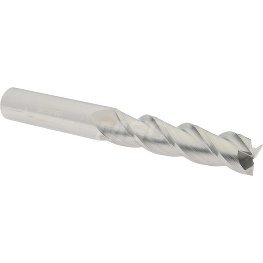 Accupro 09653825 Square End Mill 1/2'' Dia, 2'' LOC, 1/2'' Shank Dia, 4'' OAL, 3 Flutes, Solid Carbide