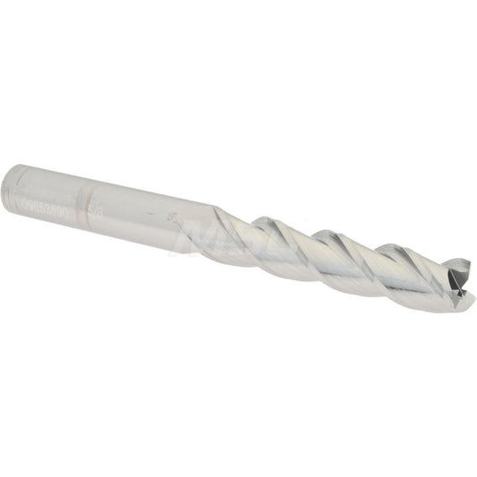 Accupro 09653890 Square End Mill 5/8'' Dia, 3'' LOC, 5/8'' Shank Dia, 6'' OAL, 3 Flutes, Solid Carbide