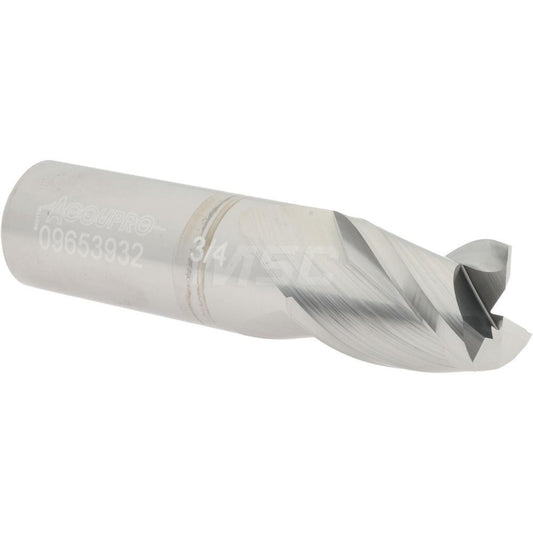 Accupro 09653932 Square End Mill 3/4'' Dia, 1'' LOC, 3/4'' Shank Dia, 3'' OAL, 3 Flutes, Solid Carbide