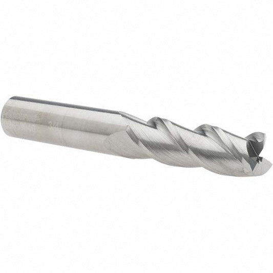 Accupro 09653940 Square End Mill 3/4'' Dia, 2-1/4'' LOC, 3/4'' Shank Dia, 5'' OAL, 3 Flutes, Solid Carbide