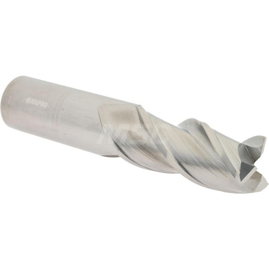 Accupro 09653981 Square End Mill 1'' Dia, 2-1/4'' LOC, 1'' Shank Dia, 5'' OAL, 3 Flutes, Solid Carbide