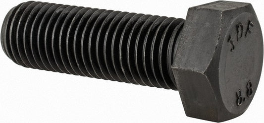 Value Collection 643303PS Hex Head Cap Screw M24x3, 75.00 mm Length Under Head, Grade 8.8 Steel, Bright/Uncoated Finish