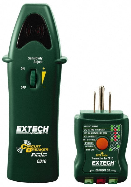 Extech CB10 110 to 125 VAC, 47 to 63 Hz, LED Display Circuit Breaker Finder