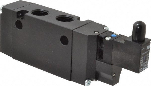 Parker B512BB553C Stacking Solenoid Valve Single Solenoid, 4-Way, 2 Position, Air Return