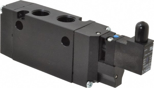 Parker B512BB553C Stacking Solenoid Valve Single Solenoid, 4-Way, 2 Position, Air Return