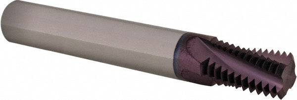 Iscar 5603909 Helical Flute Thread Mill 1/2, External, 4 Flute, 0.5000" Shank Dia, Solid Carbide