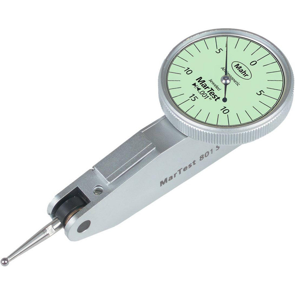 Mahr 4305960 -0.015 to 0.015", 0.001000" Graduation, Horizontal Dial Test Indicator