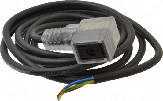 Parker PS2430J79BP Solenoid Valve Lighted 3 Pin Connector