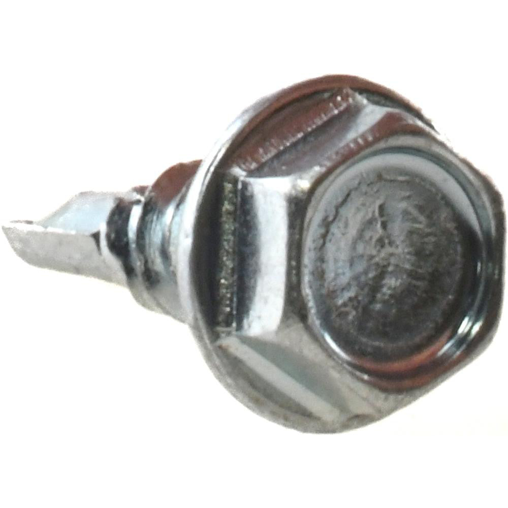 Value Collection 09692666 #8, Hex Washer Head, Hex Drive, 1/2" Length Under Head, #2 Point, Self Drilling Screw