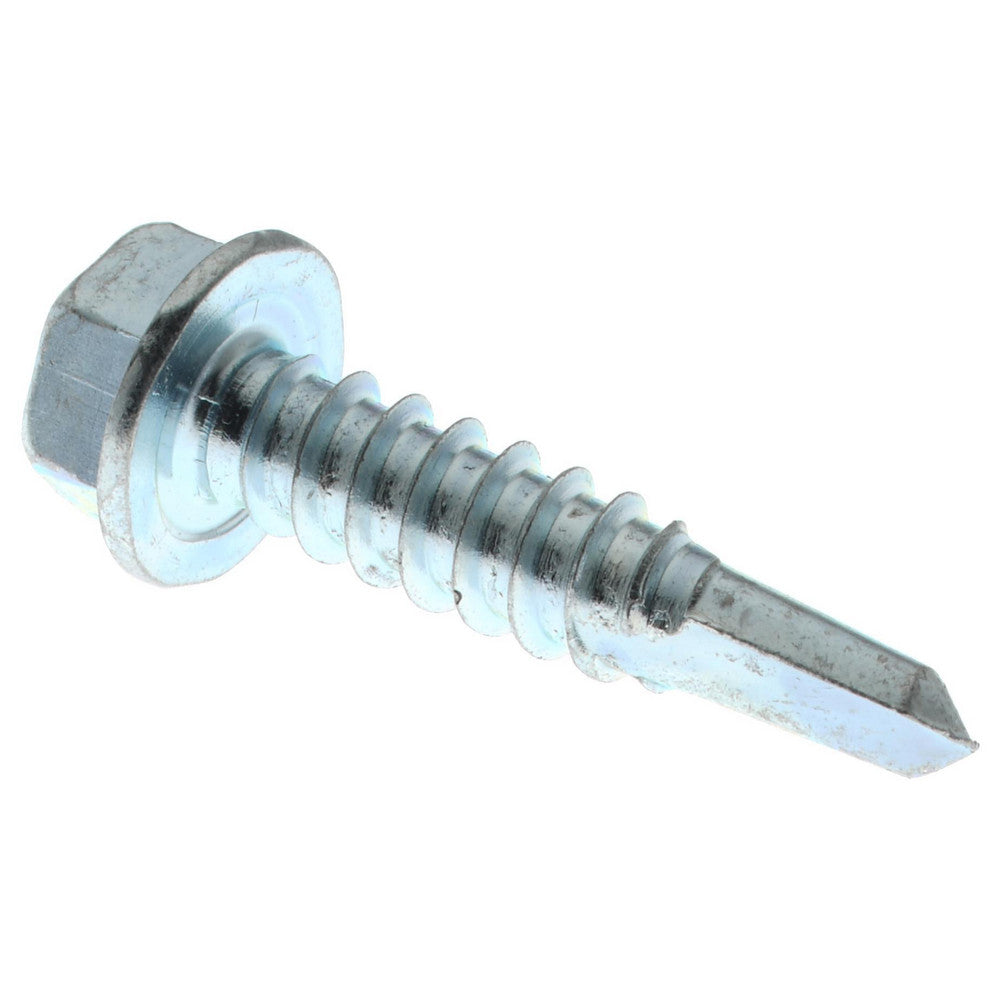 Value Collection 09692674 #12, Hex Washer Head, Hex Drive, 1" Length Under Head, #3 Point, Self Drilling Screw
