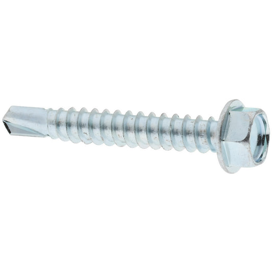 Value Collection 09692682 #12, Hex Washer Head, Hex Drive, 1-1/2" Length Under Head, #3 Point, Self Drilling Screw