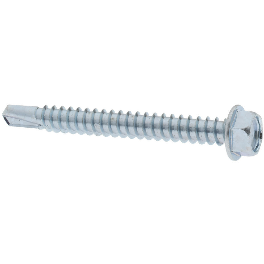 Value Collection 09692690 #12, Hex Washer Head, Hex Drive, 2" Length Under Head, #3 Point, Self Drilling Screw