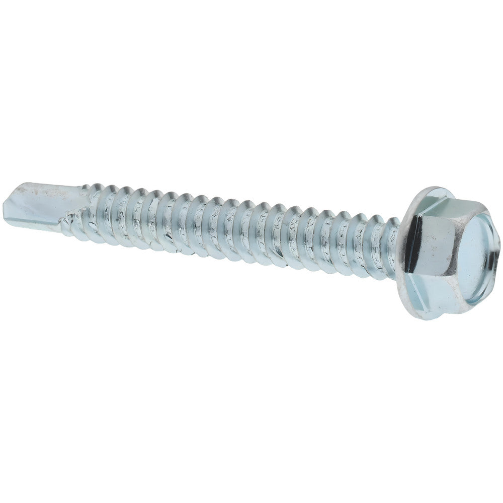 Value Collection 09692740 #14, Hex Washer Head, Hex Drive, 2" Length Under Head, #3 Point, Self Drilling Screw
