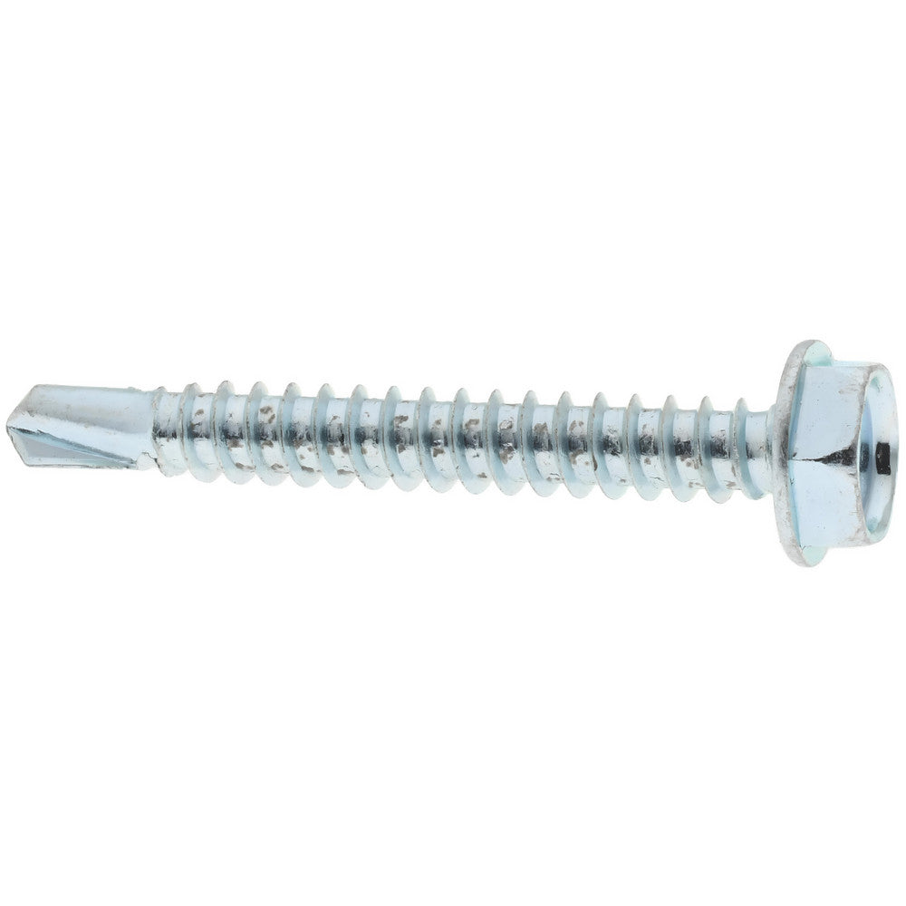 Value Collection 09692856 #10, Hex Washer Head, Hex Drive, 1-1/2" Length Under Head, #3 Point, Self Drilling Screw