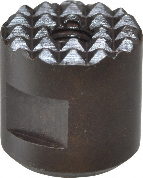 Fairlane HS-53-EF 10-32 Thread, 1/2" Diam, 1/2" High, Threaded, Extra Fine Tooth Grade Diamond Serration Tooth Pattern, High Speed Steel, Round Positioning Gripper