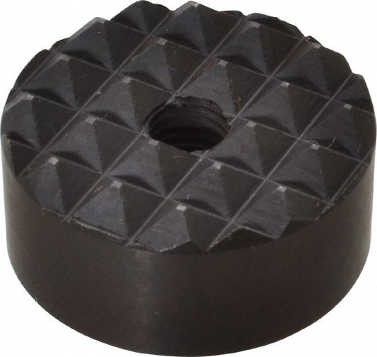 Fairlane HS-815 1/4-28 Thread, 1" Diam, 1/2" High, Threaded, Coarse Tooth Grade Diamond Serration Tooth Pattern, High Speed Steel, Round Positioning Gripper