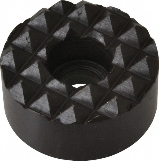 Fairlane HS-81-C 1" Diam, 1/2" High, 1/4 C Bore SHCS, Counterbored, Coarse Tooth Grade Diamond Serration Tooth Pattern, High Speed Steel, Round Positioning Gripper