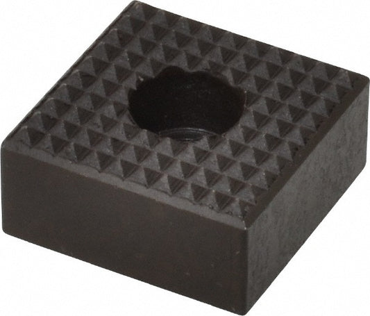 Fairlane HS-101-C-EF 1" Square, 1/2" High, 1/4 C Bore SHCS Size, Extra Fine Tooth Grade, Diamond Serration, High Speed Steel, Square Positioning Gripper