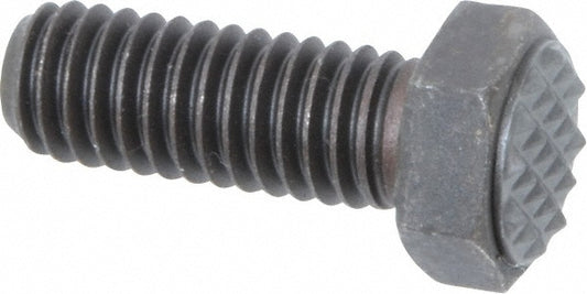 Fairlane CTH-0375-EF Serrated Tooth, 3/8-16, 1" Shank Length, 1" Thread Length, Black Oxide Finish, Hex Head, Adjustable Positioning Gripper