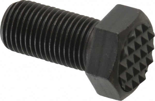 Fairlane CTH-0240 Serrated Tooth, 1/2-20, 1" Shank Length, 1" Thread Length, Black Oxide Finish, Hex Head, Adjustable Positioning Gripper