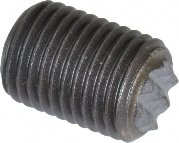 Fairlane PG-0230 Serrated Tooth, 3/8-24, 3/16" Internal Hex, 1/2" Thread Length, Black Oxide Finish, Fully Threaded, Adjustable Positioning Gripper