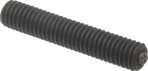 Fairlane TBU-0375X2-S 3/8-16, 2" Thread Length, 3/16" Ball Diam, Serrated Ball Pad Surface, Alloy Steel, Black Oxide, Threaded, Swivel Action Gripper Assemblies