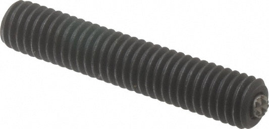 Fairlane TBU-0375X2-S 3/8-16, 2" Thread Length, 3/16" Ball Diam, Serrated Ball Pad Surface, Alloy Steel, Black Oxide, Threaded, Swivel Action Gripper Assemblies