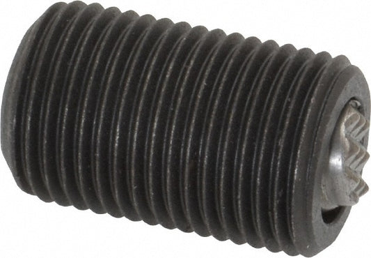 Fairlane TBU-0620-S 5/8-18, 1" Thread Length, 3/8" Ball Diam, Serrated Ball Pad Surface, Alloy Steel, Black Oxide, Threaded, Swivel Action Gripper Assemblies