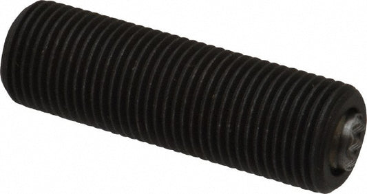 Fairlane TBU-0620X2-S 5/8-18, 2" Thread Length, 3/8" Ball Diam, Serrated Ball Pad Surface, Alloy Steel, Black Oxide, Threaded, Swivel Action Gripper Assemblies