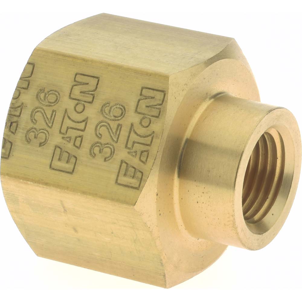 Eaton 3300X6X2 Industrial Pipe Coupling 3/8 x 1/8" Female Thread, FNPTF