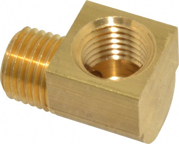 Eaton 3400X4W Industrial Pipe 90 &deg Street Elbow 1/4" Female Thread, 1/4" Male Thread, MNPTF x FNPTF (Short Threads)