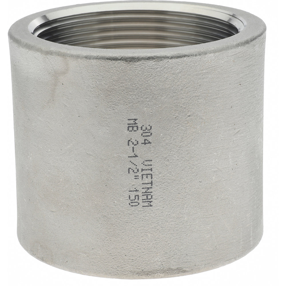 Merit Brass K411-40 Pipe Coupling 2-1/2", 304 Stainless Steel