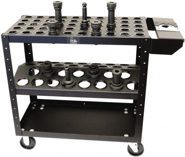 Big Bear Enterprises 3001 50 Tool Capacity, Cat 40V/BT Taper Econo Kart CNC Tool Cart