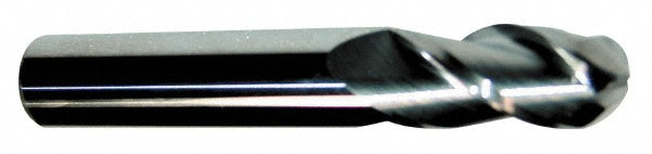 Accupro 76489202 Ball End Mill 1" Dia, 2.25" LOC, 3 Flute, Solid Carbide