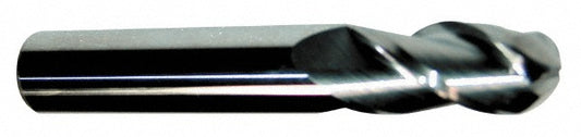 Accupro 76489202 Ball End Mill 1" Dia, 2.25" LOC, 3 Flute, Solid Carbide