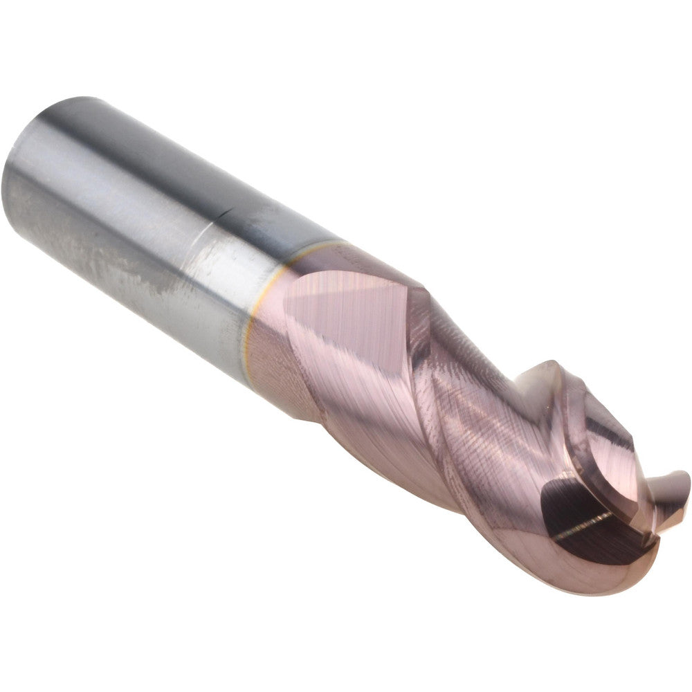 Accupro 09750050 Ball End Mill 0.75" Dia, 1.5" LOC, 3 Flute, Solid Carbide