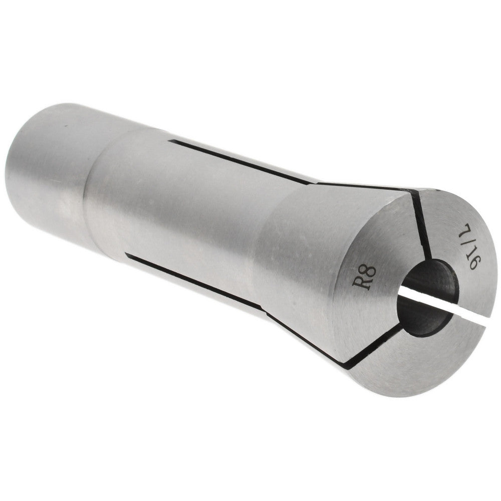 Value Collection 231-4728 R8 Collet 7/16", 0.0007" TIR, Round, 7/16-20 Drawbar Thread