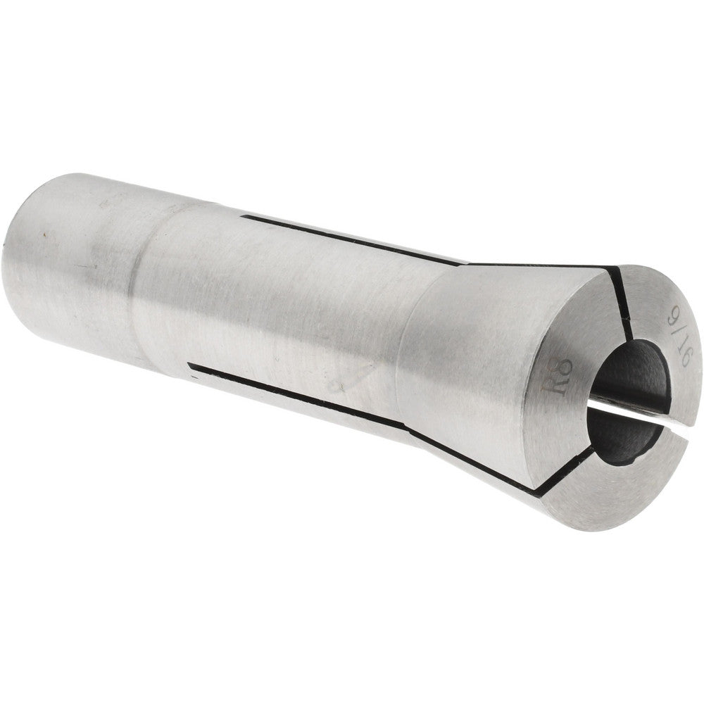 Value Collection 231-4736 R8 Collet 9/16", 0.0007" TIR, Round, 7/16-20 Drawbar Thread
