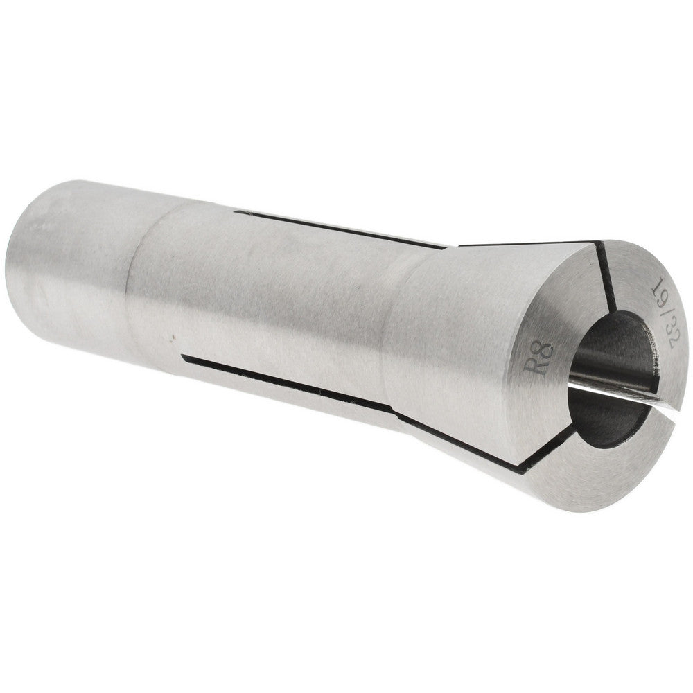 Value Collection 231-4738 R8 Collet 19/32", 0.0007" TIR, Round, 7/16-20 Drawbar Thread
