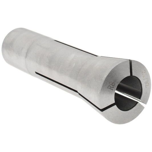 Value Collection 231-4742 R8 Collet 21/32", 0.0007" TIR, Round, 7/16-20 Drawbar Thread