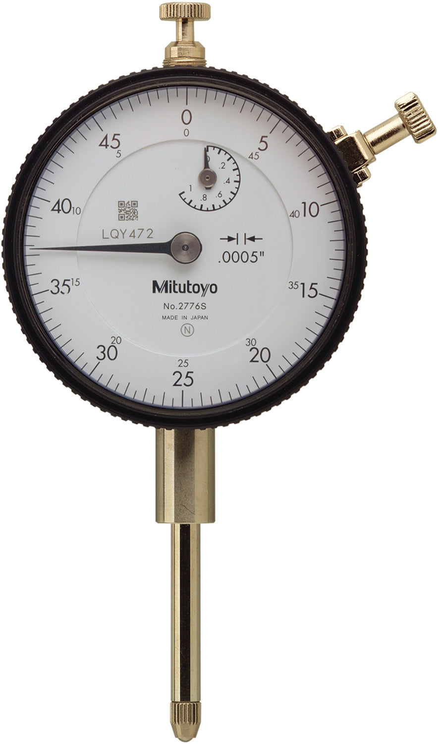 Mitutoyo 2776AB Dial Drop Indicator 1.0000" Max Measurement, 0-50 Dial Reading, 0.0005" Accuracy