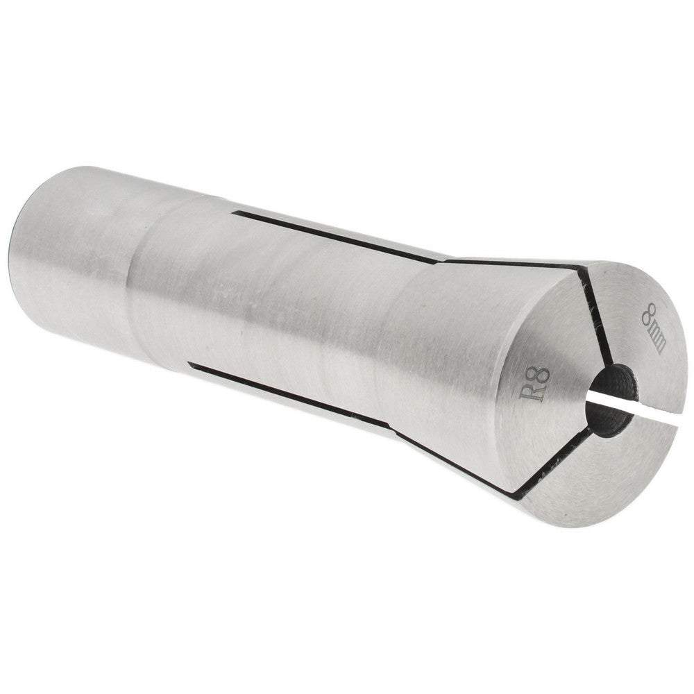 Value Collection 231-4808 R8 Collet 8.00 mm, 0.0007" TIR, Round, 7/16-20 Drawbar Thread