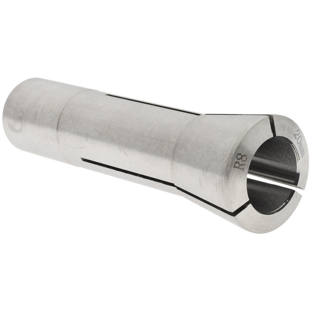 Value Collection 231-4820 R8 Collet 20.00 mm, 0.0007" TIR, Round, 7/16-20 Drawbar Thread