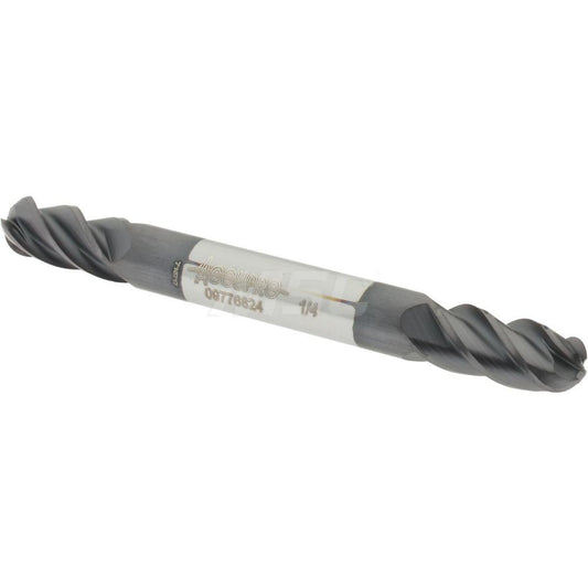 Accupro 09776824 Ball End Mill 0.25" Dia, 0.5" LOC, 4 Flute, Solid Carbide