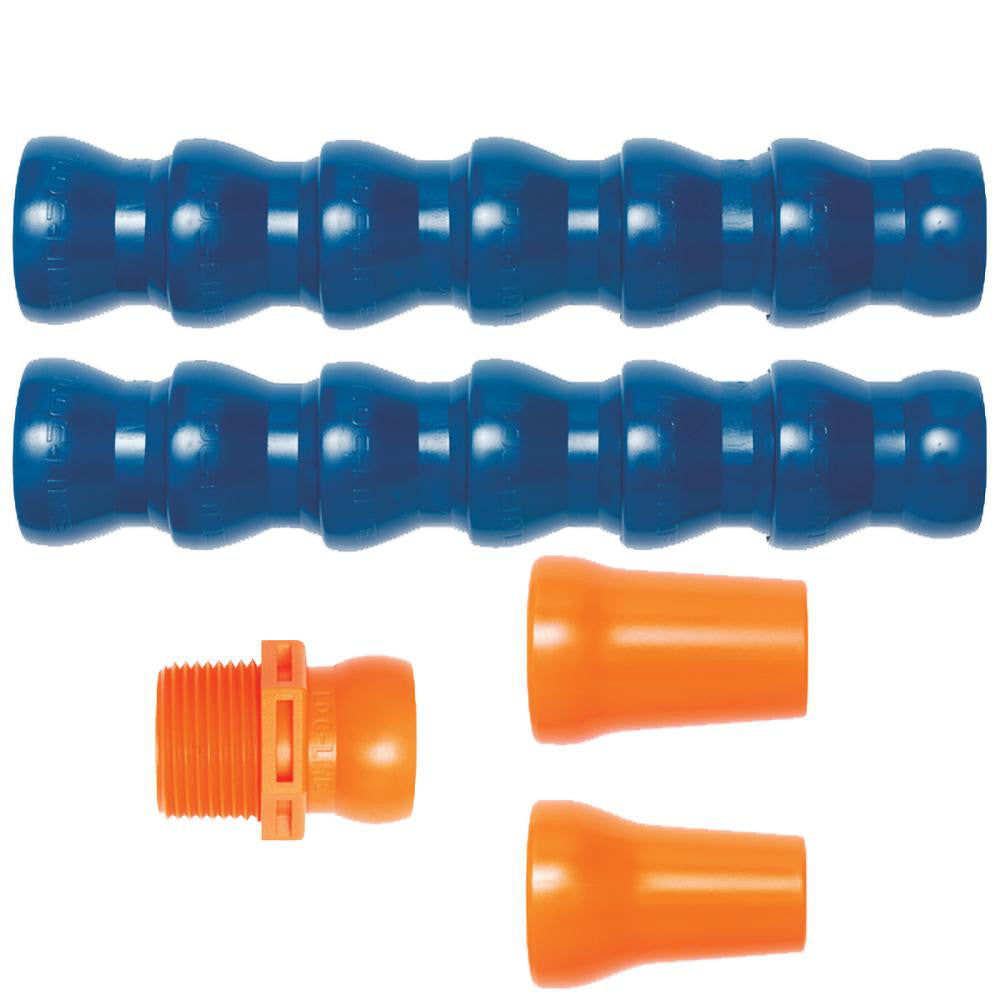 Loc-Line 60513 14" Hose Length, 3/4 & 5/8" Nozzle Dia, 3/4" Hose ID, Coolant Hose Kit