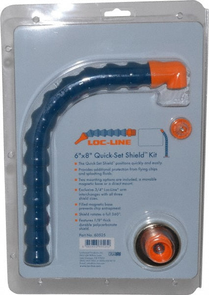 Loc-Line 60525 Base & Shield Polycarbonate, 6" Wide, 8" Long, 1/8" Thick