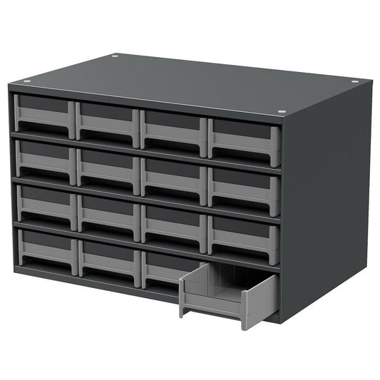 Akro-Mils 19416 16 Drawer, Small Parts Modular Steel Frame Storage Cabinet