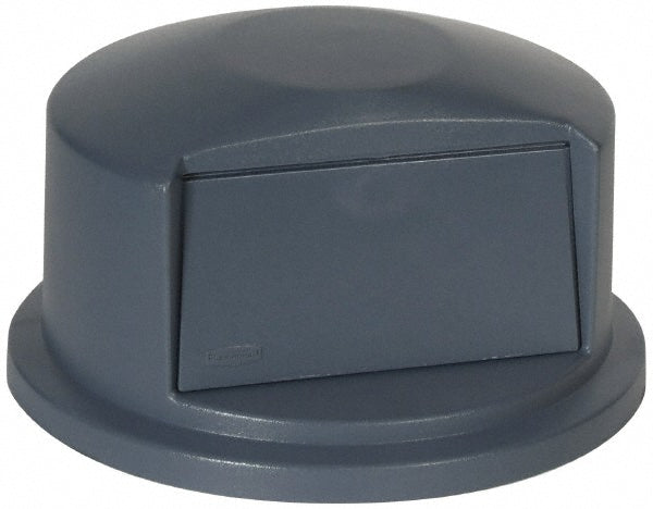 Rubbermaid FG263788GRAY Rubbermaid Commercial BRUTE Dome Top Swing Door Lid for 32 Gallon Waste Containers, Plastic, Gray