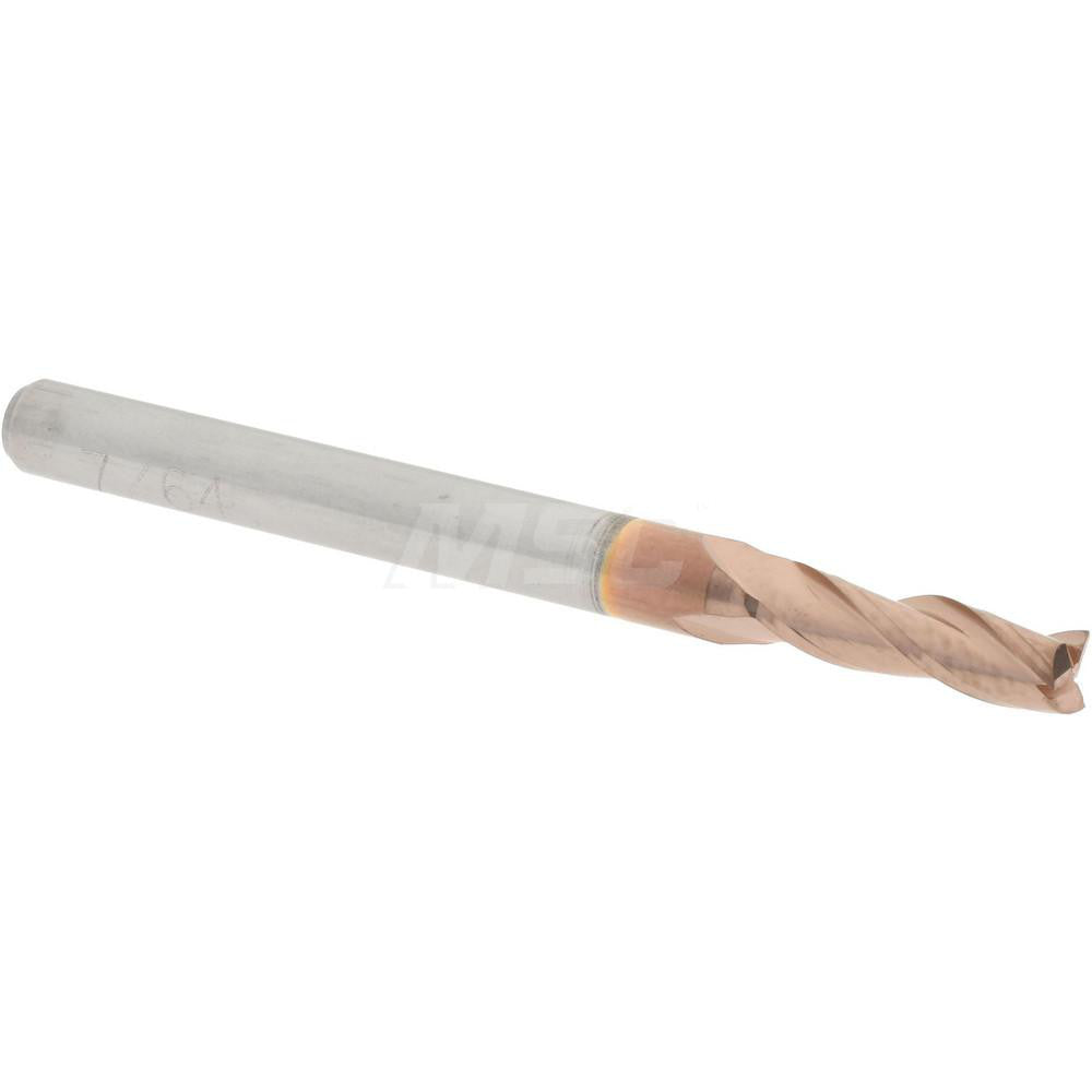 Accupro 09798398 Square End Mill 7/64'' Dia, 3/8'' LOC, 1/8'' Shank Dia, 1-1/2'' OAL, 3 Flutes, Solid Carbide